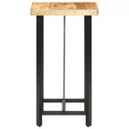 Brown Square Bar Table, Iron Frame, Seats 2