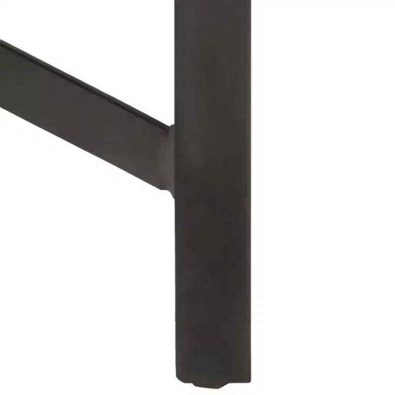 Brown Square Bar Table, Iron Frame, Seats 2