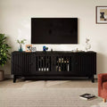 TV Stand Entertainment Center with Storage Cabinets, 4 Doors, Media TV Console Table for UP to 70 Television Stands