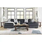 Brown Rectangle Coffee Table, 4-Leg Base, 1-Piece