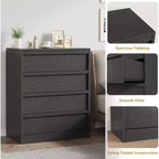 Black 4-Drawer Dresser, 1-Person Use
