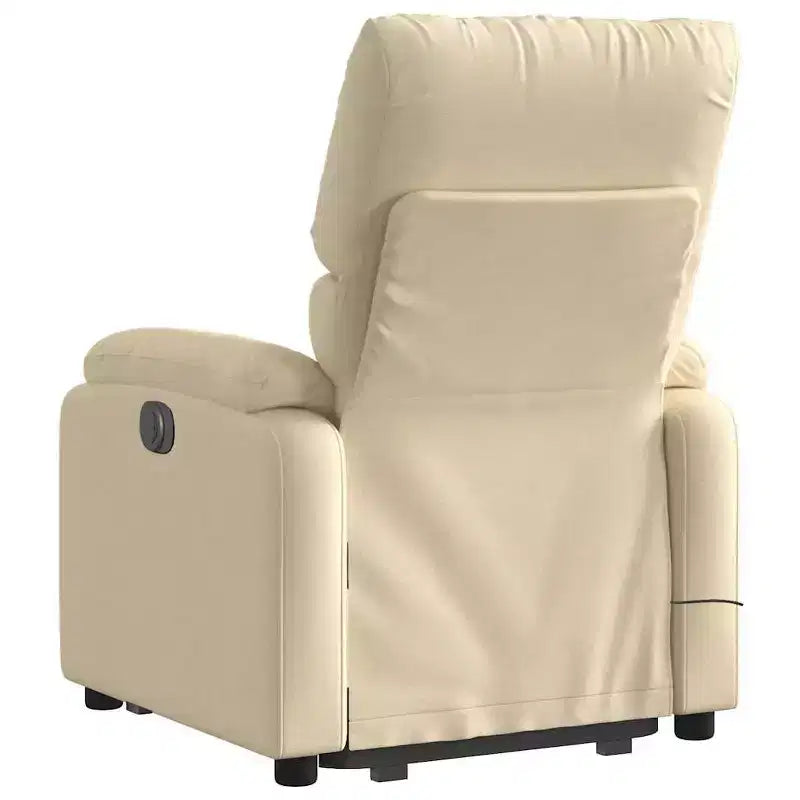 Light Gray / Manual Push Back Massage Recliner Chair – 1-Seater