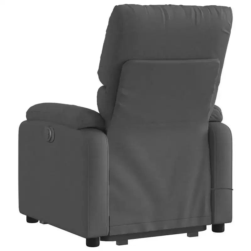 Light Gray / Manual Push Back Massage Recliner Chair – 1-Seater