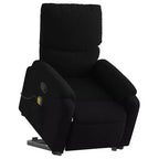 Light Gray / Manual Push Back Massage Recliner Chair – 1-Seater