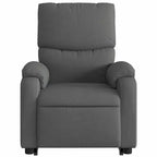 Light Gray / Manual Push Back Massage Recliner Chair – 1-Seater