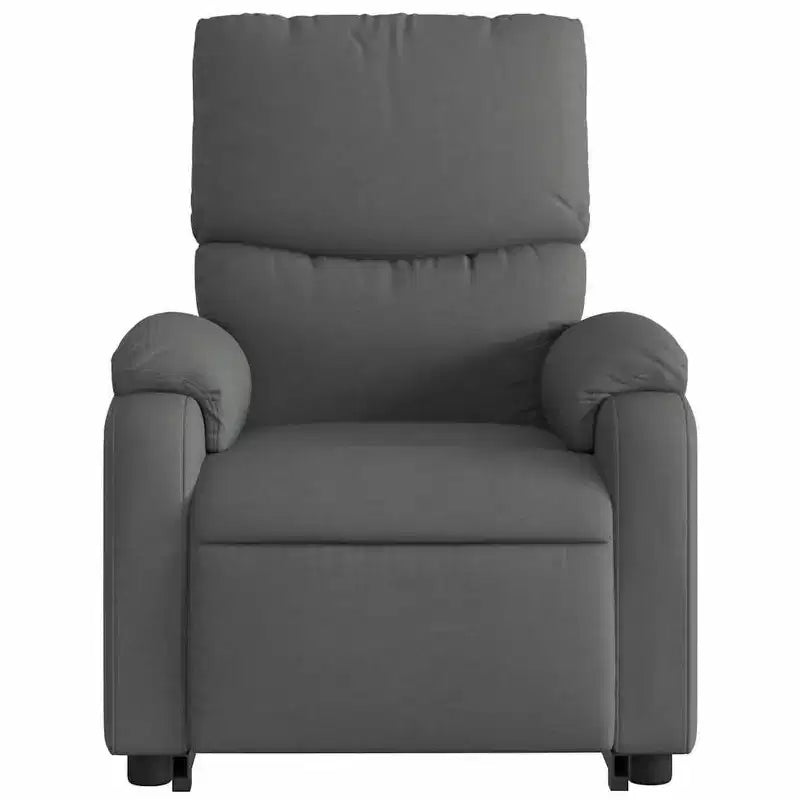Light Gray / Manual Push Back Massage Recliner Chair – 1-Seater