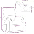 Light Gray / Manual Push Back Massage Recliner Chair – 1-Seater