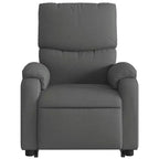 Light Gray / Manual Push Back Massage Recliner Chair – 1-Seater