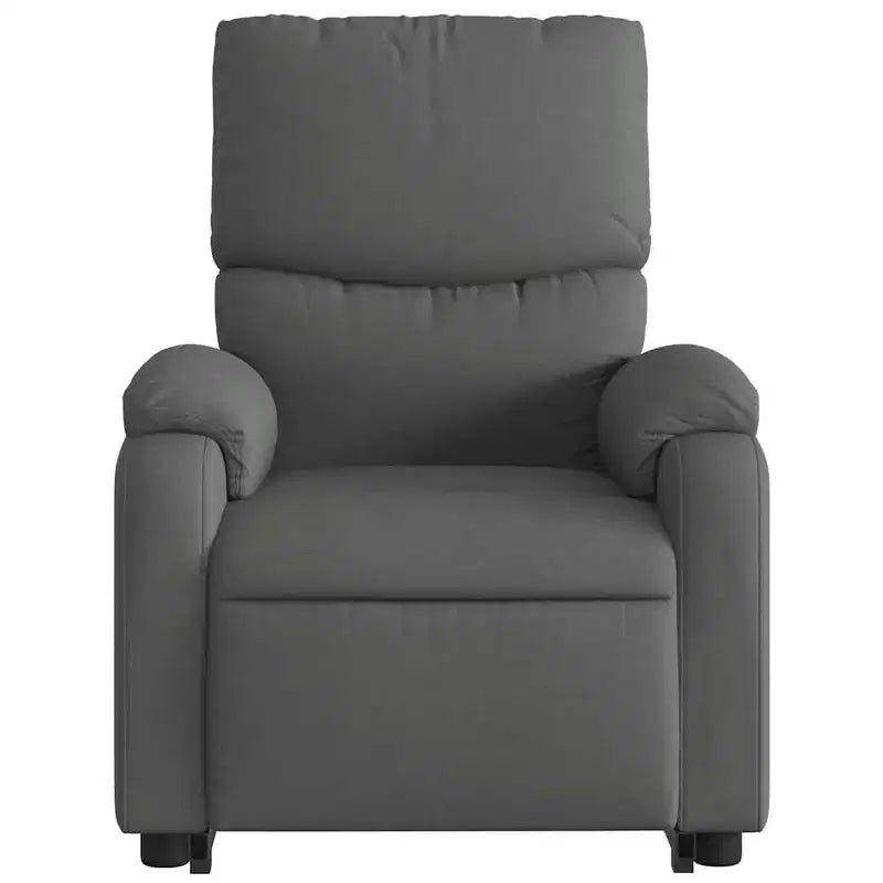 Light Gray / Manual Push Back Massage Recliner Chair – 1-Seater