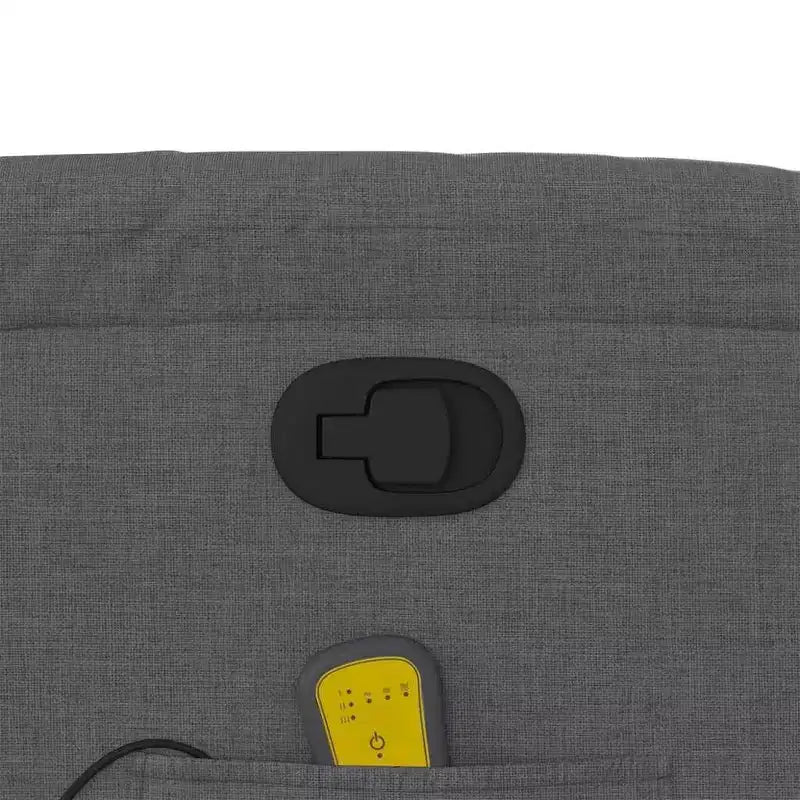 Light Gray / Manual Push Back Massage Recliner Chair – 1-Seater