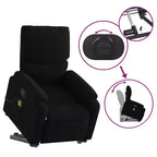 Light Gray / Manual Push Back Massage Recliner Chair – 1-Seater