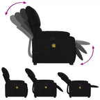 Light Gray / Manual Push Back Massage Recliner Chair – 1-Seater