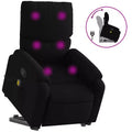 Light Gray / Manual Push Back Massage Recliner Chair – 1-Seater