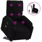 Light Gray / Manual Push Back Massage Recliner Chair – 1-Seater