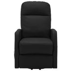 Black Faux Leather Stand-Up Massage Chair, Single Seat