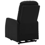 Black Faux Leather Stand-Up Massage Chair, Single Seat