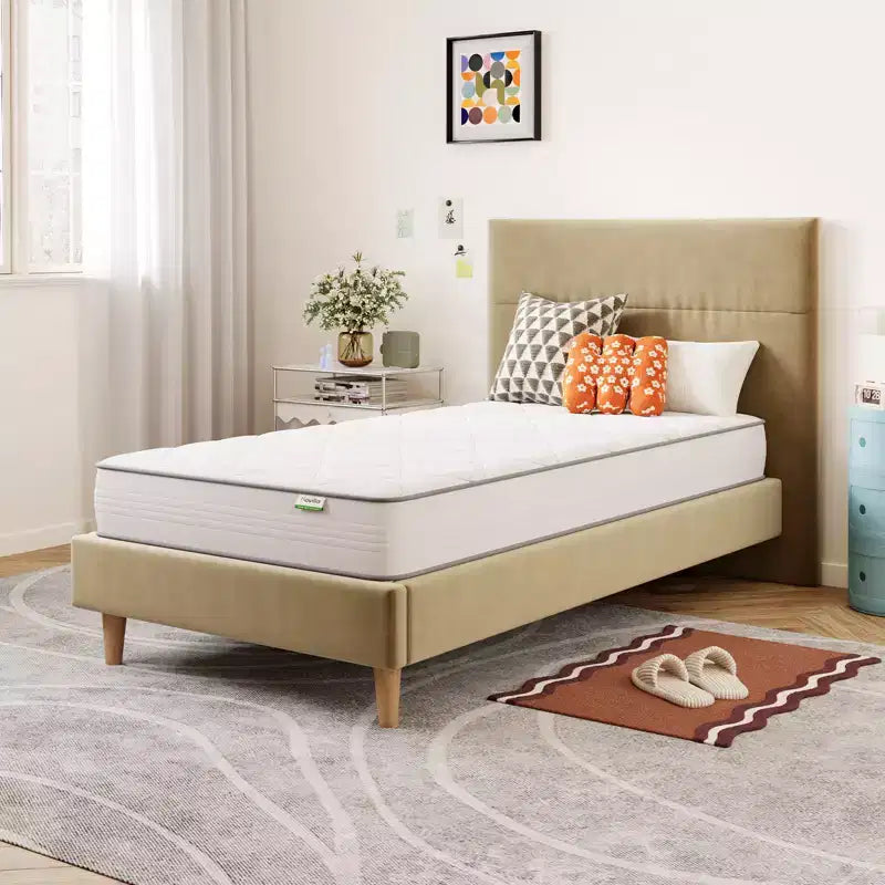 Novilla 8/10/12/14 inch 3-Zone Design Medium Gel Memory Hybrid Mattress in a box