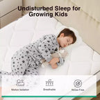 White Knit Medium Firm Gel Memory Hybrid Mattress, Twin/Full/Queen/King, 1–2 Person