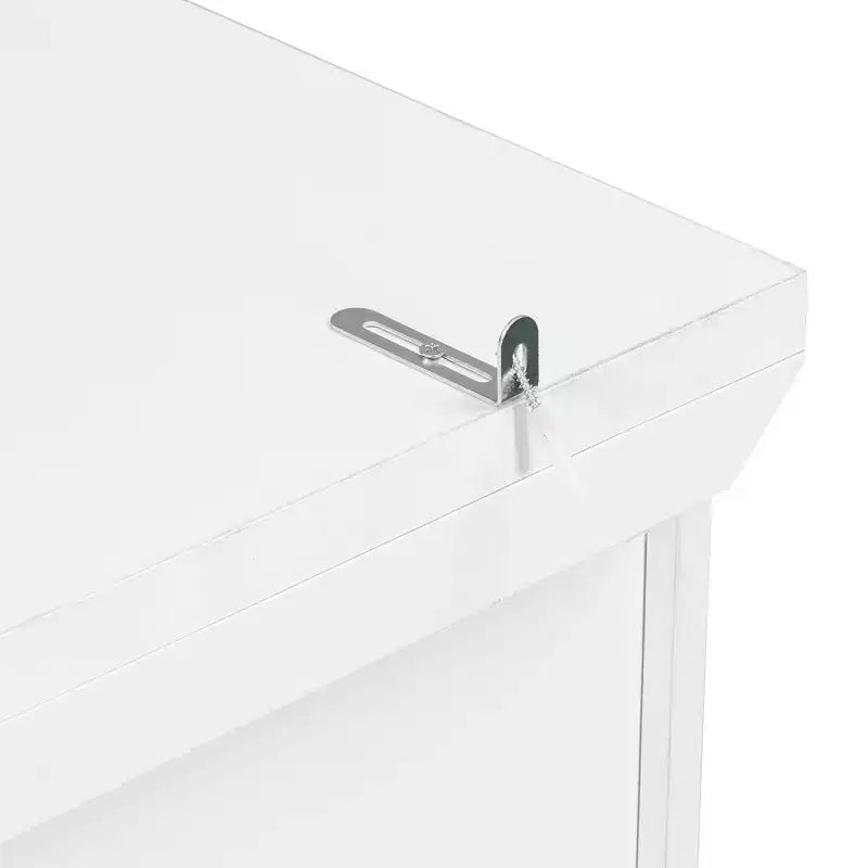 Blue/White 2-Door Freestanding Pantry Cabinet with Drawers & Adjustable Shelves, 1-Person Assembly