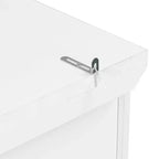 Blue/White 2-Door Freestanding Pantry Cabinet with Drawers & Adjustable Shelves, 1-Person Assembly