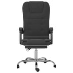 Black Velvet Massage Office Chair, Steel Frame, 1-Person