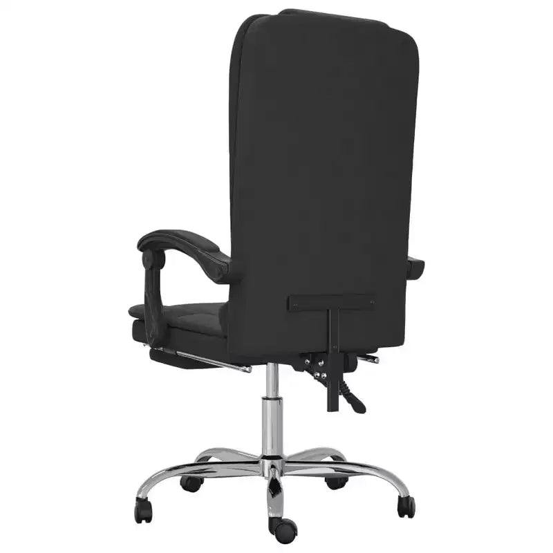 Black Velvet Massage Office Chair, Steel Frame, 1-Person