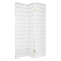 6 ft. Tall Window Pane Shoji Screen 3 Panels - Oriental Furniture