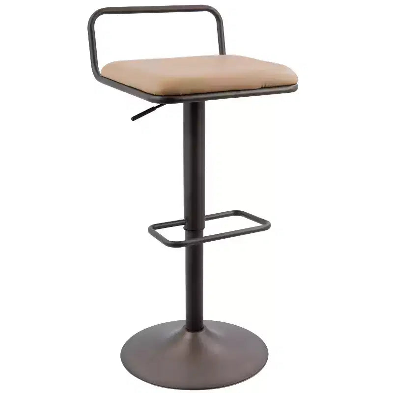 Antique/Camel Adjustable Bar Stool, Set of 2