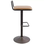 Antique/Camel Adjustable Bar Stool, Set of 2