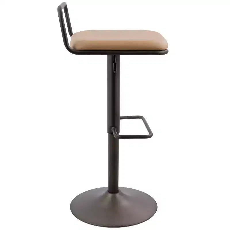 Antique/Camel Adjustable Bar Stool, Set of 2