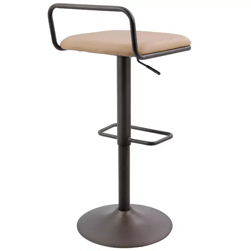 Antique/Camel Adjustable Bar Stool, Set of 2