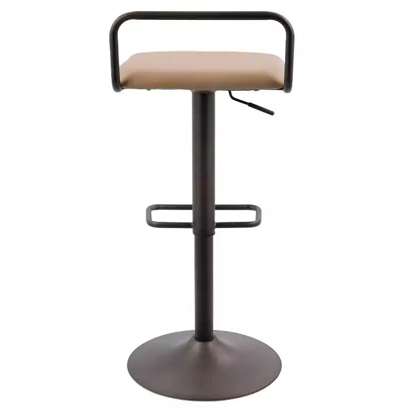 Antique/Camel Adjustable Bar Stool, Set of 2
