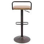 Antique/Camel Adjustable Bar Stool, Set of 2