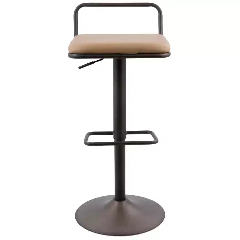 Antique/Camel Adjustable Bar Stool, Set of 2