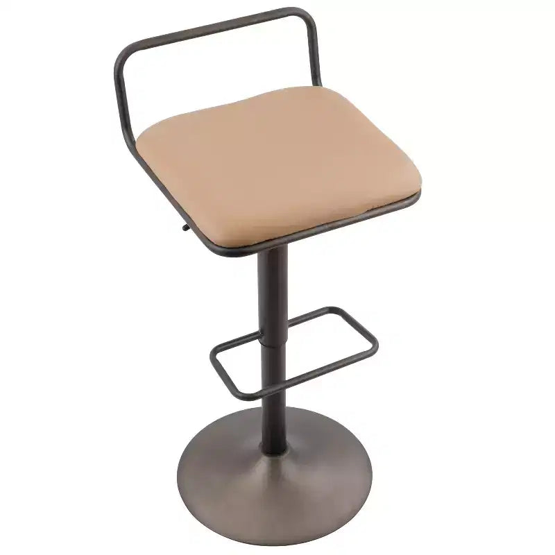 Antique/Camel Adjustable Bar Stool, Set of 2