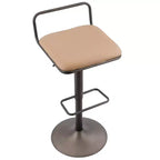 Antique/Camel Adjustable Bar Stool, Set of 2