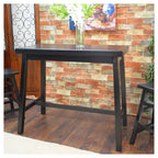 Black Trestle Bar Table, Seats 4