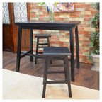 Black Trestle Bar Table, Seats 4
