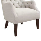 Natural Tufted Wing Chair, Armless, Seats 1