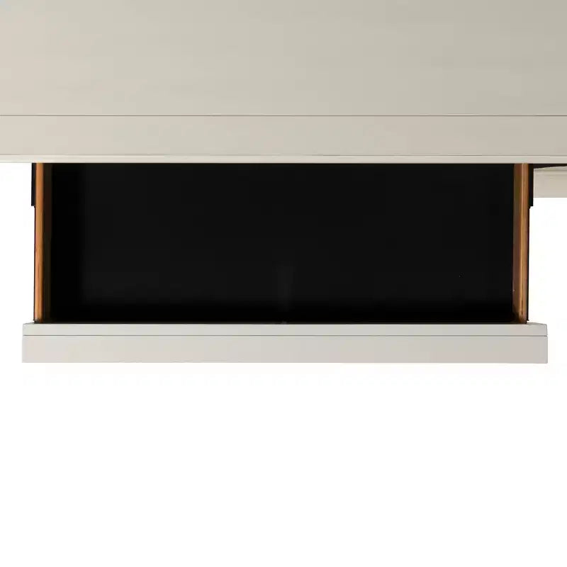 Off-White 9-Drawer Dresser with Mirror – Transitional Style, Single