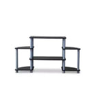 Black & Silver 3-Tier TV Stand for TVs up to 40"