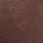 Dark Brown Faux Leather Ottoman, Mid-Century Rectangle, 1-Seat