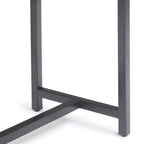 Walnut Brown & Gray 54" 3-Drawer Console Table for 1