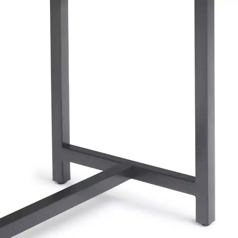 Walnut Brown & Gray 54" 3-Drawer Console Table for 1