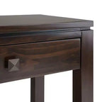 Brown 3-Drawer Console Table, 1-Person Assembly