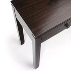 Brown 3-Drawer Console Table, 1-Person Assembly