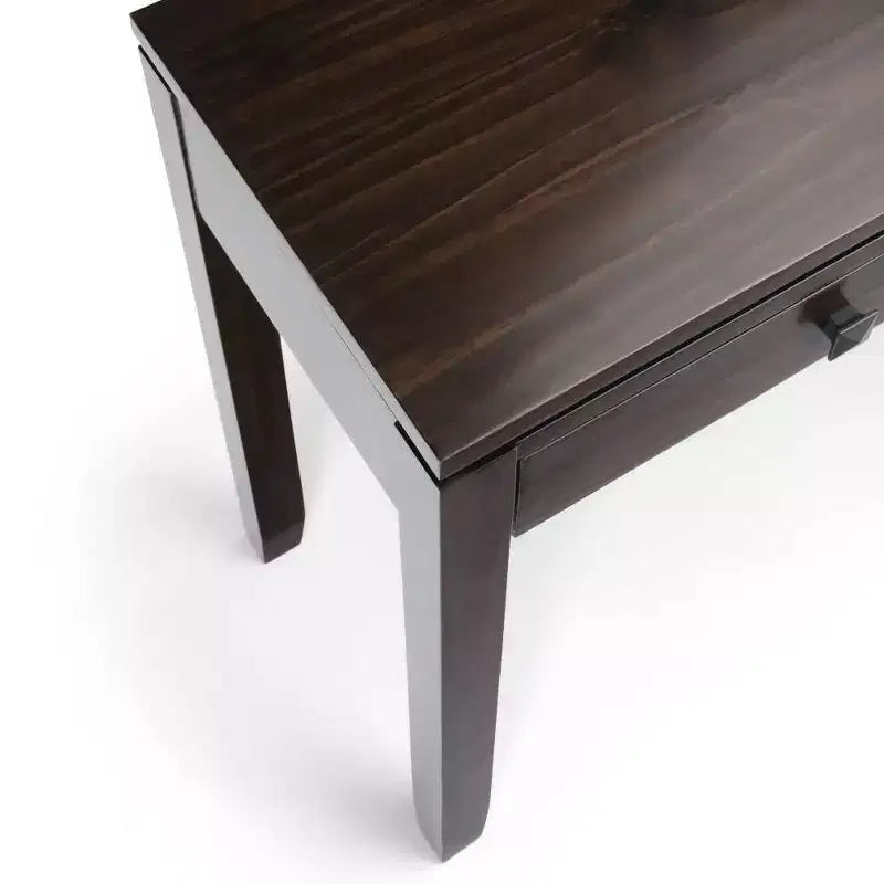Brown 3-Drawer Console Table, 1-Person Assembly