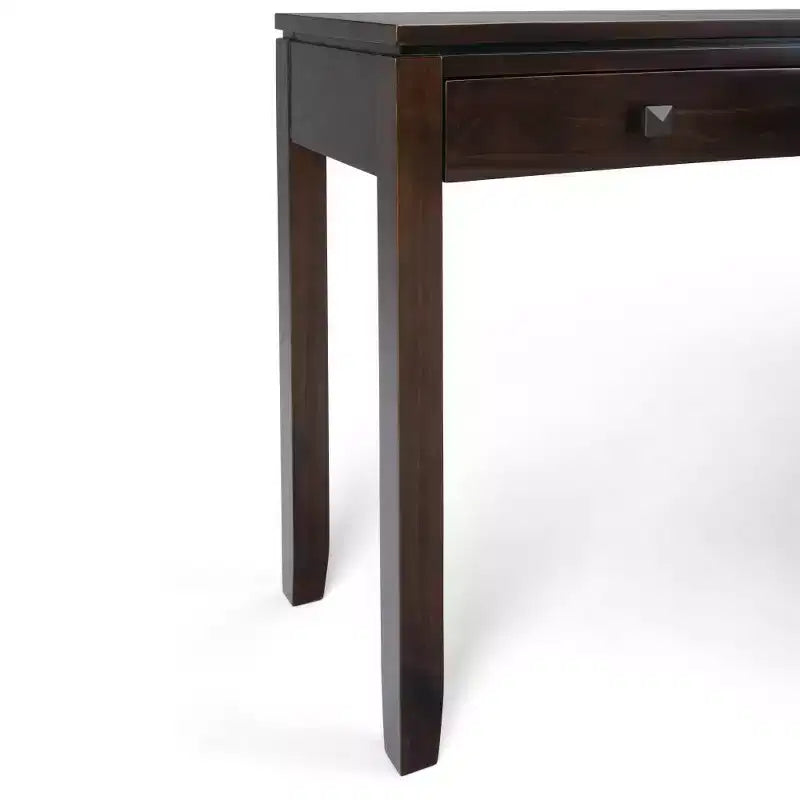 Brown 3-Drawer Console Table, 1-Person Assembly