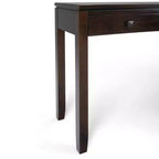 Brown 3-Drawer Console Table, 1-Person Assembly