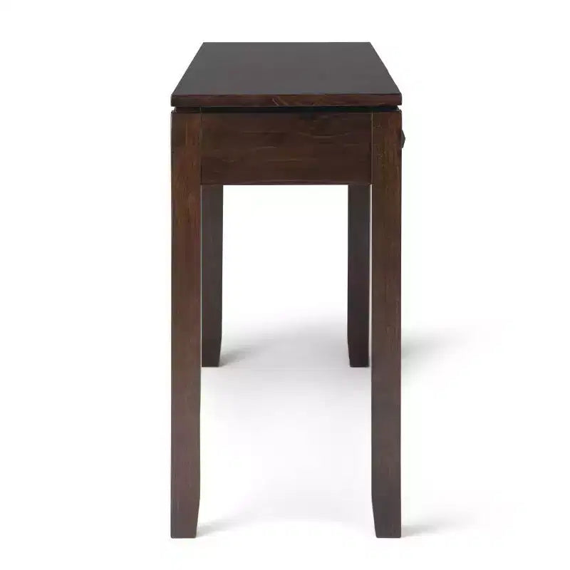 Brown 3-Drawer Console Table, 1-Person Assembly